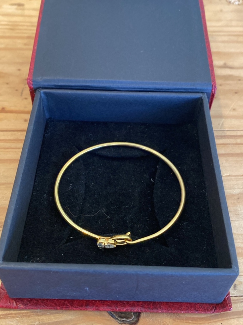 Gorgeous Gold vermeil & moissanite Hook Bracelet! - Picture 9 of 10